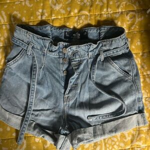 Hollister Women's Light Blue Jean Shorts